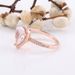 Women's Jewelry White Copper Pigeon Egg Ring Female Creative Water Drop Ring Teardrop Ring_ipsvogv.com