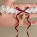 French Style White Lace Bow Ribbon Necklace High-Value Christmas Bell Choker Clavicle Chain_ipsvogv.com