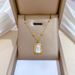Body 【 Full Titanium Steel 】 Bead Block Shell Personality Extremely Simple Wind Furnace Real Gold Necklace Female 【 】_ipsvogv.com