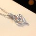 New Sterling Silver D Color Moissanite Fashionable Temperament Only Love 50 Points Pendant Versatile Clavicle Chain_ipsvogv.com