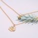 New Bohemian Fashion Diamond Inlaid Disc With Blackened Seashells And Personalized Double Layered Items_ipsvogv.com