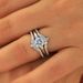 Exquisite Three Piece Set, Platinum With Zirconia, Women's Diamond Ring, Simple And Creative Love Ring_ipsvogv.com