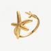 stainless steel open starfish shell ring high grade ins marine jewelry titanium steel jewelry rings_ipsvogv.com