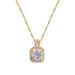 【 Titanium Steel 】 Micro Inlaid Necklace Earring Light Luxury Block Full Diamond Personalized Temperament Banquet_ipsvogv.com