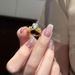 Crown Ring, Love Bow, Interwoven Zircon, Set, Exquisite, Small Luxury, Chinese Style Sparkling Diamond Ring_ipsvogv.com