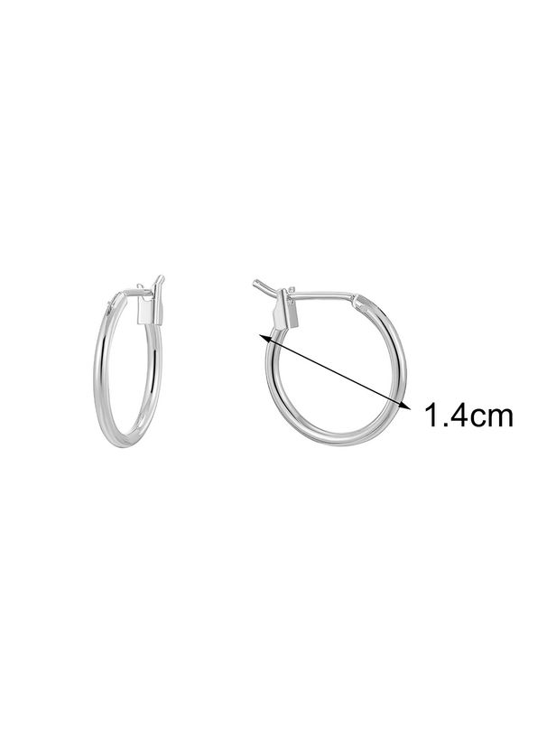Earrings Simple All Match Geometric Round Small Hoop Earrings For Women In Various Sizes Gold Plated Ear Buckles_ipsvogv.com