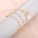 Bohemian Natural Irregular Pearl Gold Plated Shell Bracelet Set Of 3_ipsvogv.com