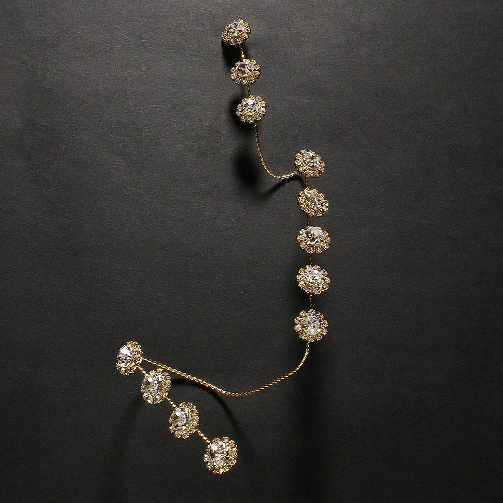 Popular Premium Sense Geometric Finger Chain European And American Gala Party Luxury Rhinestone Bracelet Bracelet_ipsvogv.com
