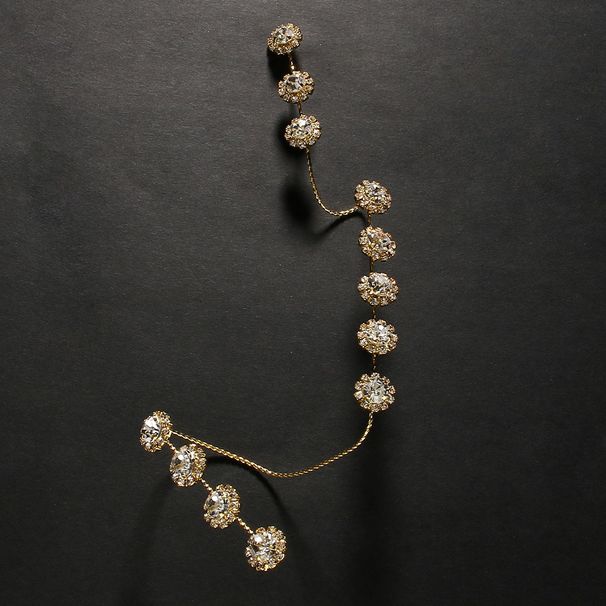 Popular Premium Sense Geometric Finger Chain European And American Gala Party Luxury Rhinestone Bracelet Bracelet_ipsvogv.com