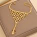 Fashion Personalized Mesh Water Chain With Finger Back, Trendy Style Full Dia Accessories_ipsvogv.com