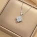 Jewelry Copper Gold Plated With Diamonds Lucky Grass Pendant Necklace Women's Light Luxury Clover Clavicle Chain_ipsvogv.com