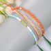 New Bohemian Style Waterproof Wax Handcrafted Woven Colorful Leather Rope Rice Bead Creative Bracelet 3-piece Set_ipsvogv.com