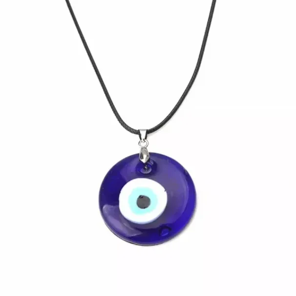 Hot Sales FSUNION Vintage Turkish Blue Evil Eye Pendant Choker Necklace Lucky Clavicle Chain Party Jewelry For Women 2024 Gifts_ipsvogv.com