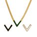 Network Red Titanium Steel V-shaped Necklace Light Luxury High Grade V-neck Flat Snake Bone Chain Collar Chain Colorless_ipsvogv.com