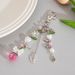 beaded Handmade Chain Anti Lost Pendant Keychain Sweet Cool Girl Y2k Strawberry Bag Pendant Female_ipsvogv.com