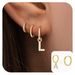 Women’s Jewelry Set Fashion Hot Sale Real Gold Brass Electroplating Simple Temperament English Letters Micro Inlaid Zircon Earrings_ipsvogv.com