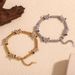 Unique Hip-Hop Niche Hand Jewelry Stainless Steel Gold-Plated Spring Knot Splicing Micro-Inlaid Bracelet For Men_ipsvogv.com