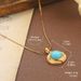 Medieval Vintage Jewelry Retro Niche Turquoise Earrings Cross Border Pearl Pendant High End Necklace Clavicle Chain_ipsvogv.com