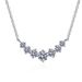 D Color Moissanite Seven Princess Smile Necklace, Pure Silver Collarbone Chain, 1-carat Pendant, High-end Feel_ipsvogv.com