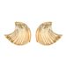 Fashionable OL American commuting style women's with personalized wave shaped niche design earrings, light luxury_ipsvogv.com