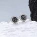 Full Of Diamond Crystal Cluster Stone Earrings, Unique Design Men, Titanium Steel Color Resistant Personalized,_ipsvogv.com