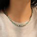 Women's Jewelry Colorful Natural Blue Turquoise Beaded Necklace Round Popular Style, Light Luxury, Niche Pearl, High End Simple Suit_ipsvogv.com
