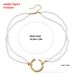 Double Baroque Small Pearl Crescent Pendant Neck Chain Necklace Necklace, New Sweater Chain_ipsvogv.com