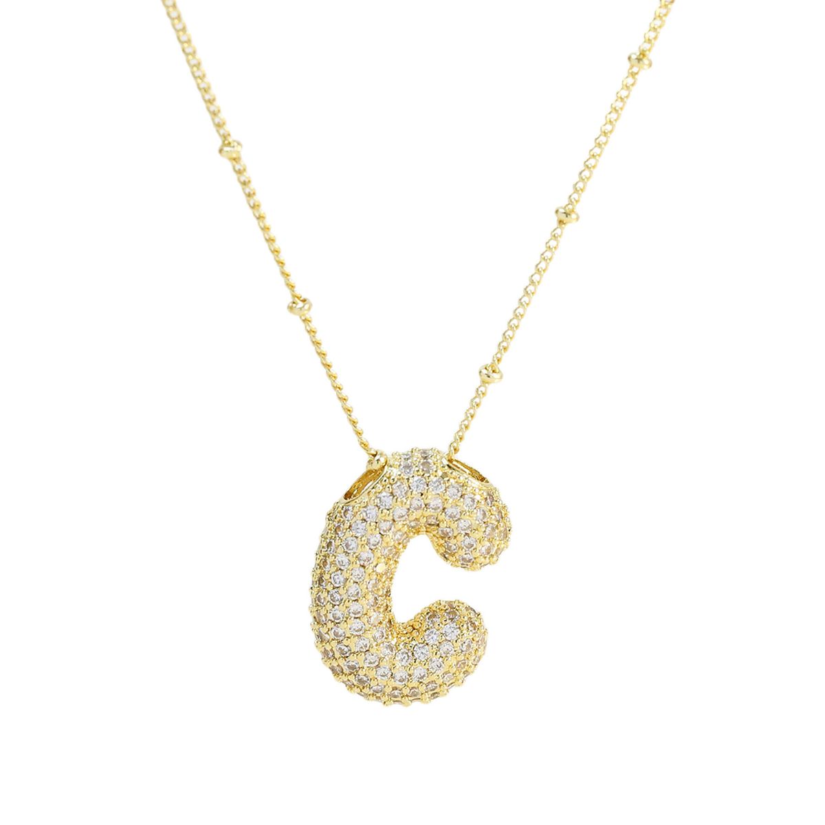 Hot Sale Retro English Balloon Letter Necklace Pendant Accessories_ipsvogv.com