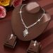 Women’s Jewelry Set Fashion Rhinestone Necklace Earrings Two Piece Set Fashionable Bridal Suit Dress Accessories_ipsvogv.com