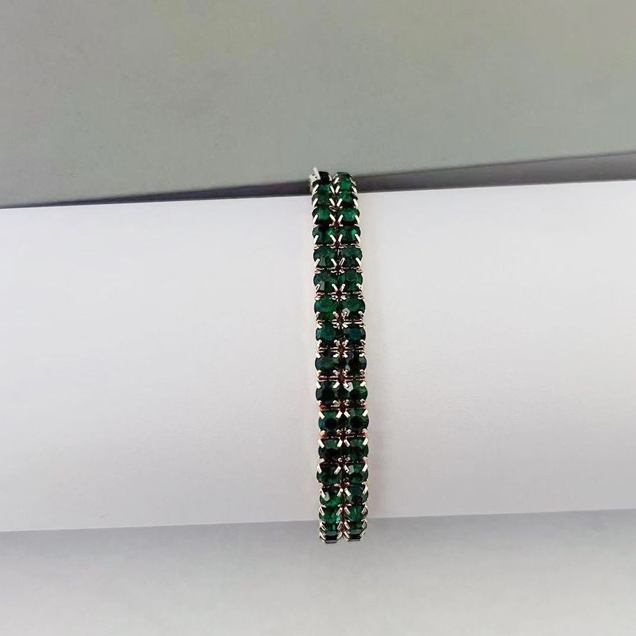 Fashion round crystal necklace bracelet earrings ring set bridal accessories gemstone claw chain_ipsvogv.com