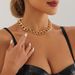 Accessories Punk Geometric Rough Aluminum Chain Necklace Necklace Accessories Women Street Hip Hop Simple Single Layer Necklace Spice Girls_ipsvogv.com