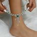 Unisex Hot Selling Sexy Fashion Popular Style Black Water Drop Tassel Rhinestone Anklet Female Ankle Full Diamond Jewelry Batch_ipsvogv.com