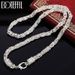DOTEFFIL Sterg Sier 20 Inch 5mm Faucet Chain Necklace For Women Man Fashion Wedding Engagement Party Charm Jewelry_ipsvogv.com