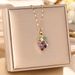 Titanium Steel Women's Midsummer Grape French Zircon Necklace, Fairy Temperament, Forest Like Feeling, Collarbone Chain_ipsvogv.com