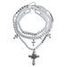 Vintage Baroque Temperament Chocker Collarbone Chain High Fashion Cross Pearl Stacked Wearing Multi-layer Necklace Female_ipsvogv.com