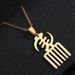 fashion African symbol stainless steel pendant necklace Adinkra Gye Nyame titanium steel African necklace_ipsvogv.com