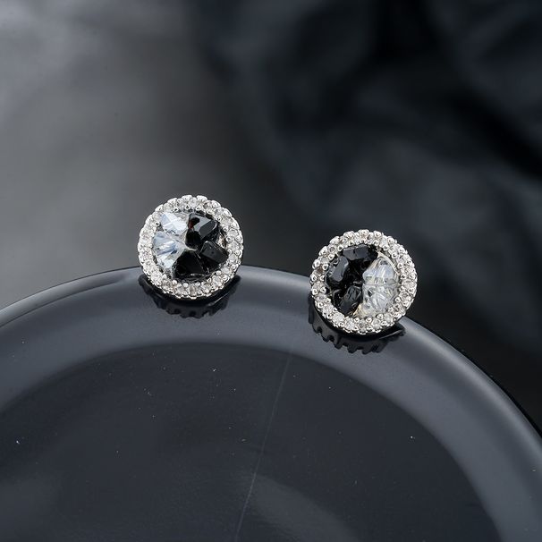 Full Diamond Ice Crystal Earrings Men With Irregular Unique Design, Titanium Steel That Does Not Fade, Personalized And_ipsvogv.com