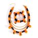 Halloween Skull Beaded Necklace Personality Funny Splicing Color Necklace_ipsvogv.com