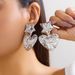 Jewelry Fashion Design Sense Metal Peach Heart Versatile Stripe Star Earrings_ipsvogv.com