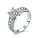Classic Fashion Women's Wedding Ring Eight Hearts and Eight Arrows Zircon Platinum plated Popular Jewelry_ipsvogv.com