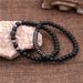 Source Jewelry 6mm Black Matte Hand Worn Copper Beads Flying Saucer Micro Diamond Ball Bracelet Bracelet Set Wholesale Men_ipsvogv.com