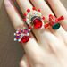 Chinese Beijing Opera Face Mask Female Ethnic Style Red Crystal Pearl Index Finger Ring, Korean Internet Celebrity_ipsvogv.com