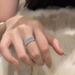 S Pure Silver Small Row Plain With Feminine Temperament, Simple And Generous, Crushed Diamond Layered Half Circle_ipsvogv.com