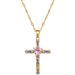 Stainless Steel Chain Classic Shiny Zircon Cross Heart Pendant Necklace For Women Lady Fashion Jewelry Accessories Gifts_ipsvogv.com