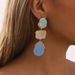E12621 Summer ZA New Bohemian Style Creative Long Acetic Acid Plate Color Block Earrings_ipsvogv.com