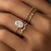 Fashio Luxury Classic Diamod Studded Weddig Wome's Rig Loop Stacked With Couple Gift Hadmade_ipsvogv.com