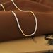 French Luxury, Minimalist, Broken Silver, Small Rice Bead Temperament, Necklace, Summer New Style, Collarbone Chain,_ipsvogv.com