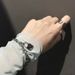 Locked Land Internet Celebrity Hip-Hop Dark Style Couple Disco Alloy Chain Bracelet Fashion Versatile Personality_ipsvogv.com