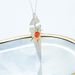 S925 Sterling Silver Red Agate Pendant Designer New Necklace Light Luxury Jewelry Sun Goddess Necklace_ipsvogv.com