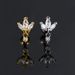 Unisex New fashion piercing ear bone studs female zircon pendant screw screw mini ear studs earrings_ipsvogv.com